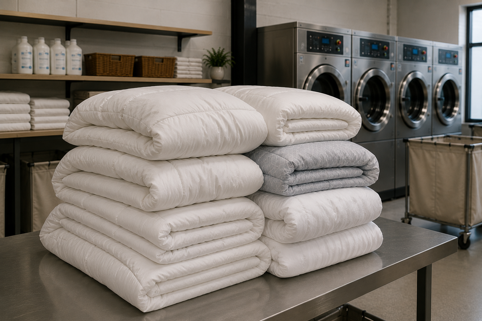 Buanderie commerciale à Mirabel : pourquoi externaliser l’entretien de vos textiles?