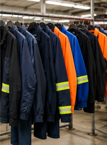 Nettoyage de vêtements de travail pour entreprises, usines et chantiers