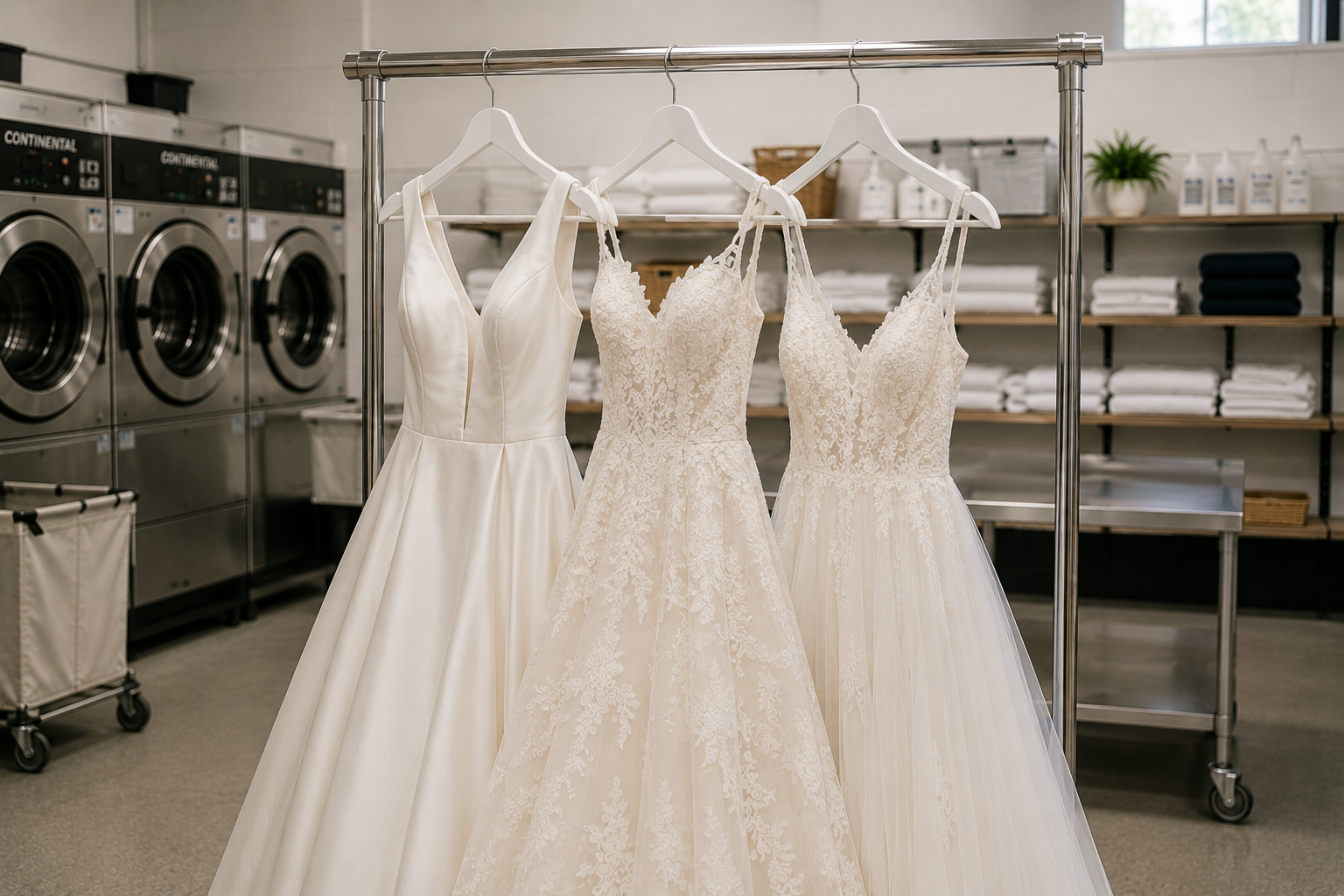 Nettoyage de robes de mariée